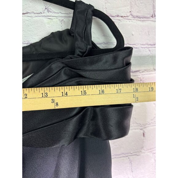 Betsy & Adam Off-Shoulder Black Cocktail Dress With Bow Detail Vintage - Picture 8 of 12